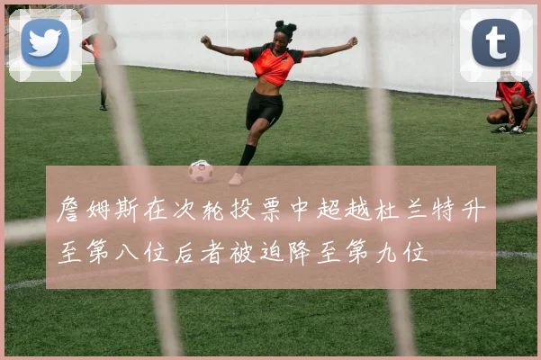 詹姆斯在次轮投票中超越杜兰特升至第八位后者被迫降至第九位